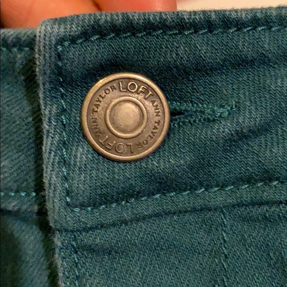 Ann Taylor Loft Forest Green Jeans - Picture 11 of 14